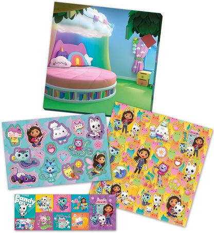 Totum Gabbys Dollhouse Stickerset, Includes Sticker Sheets and Scenery