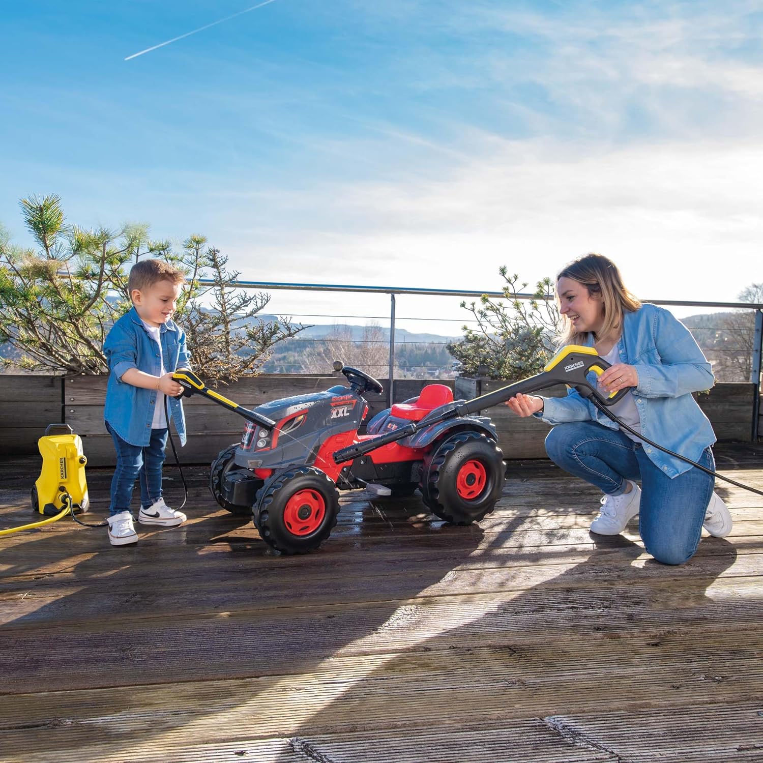 Smoby 7600360902 Kärcher K 4 Pressure Washer, Yellow