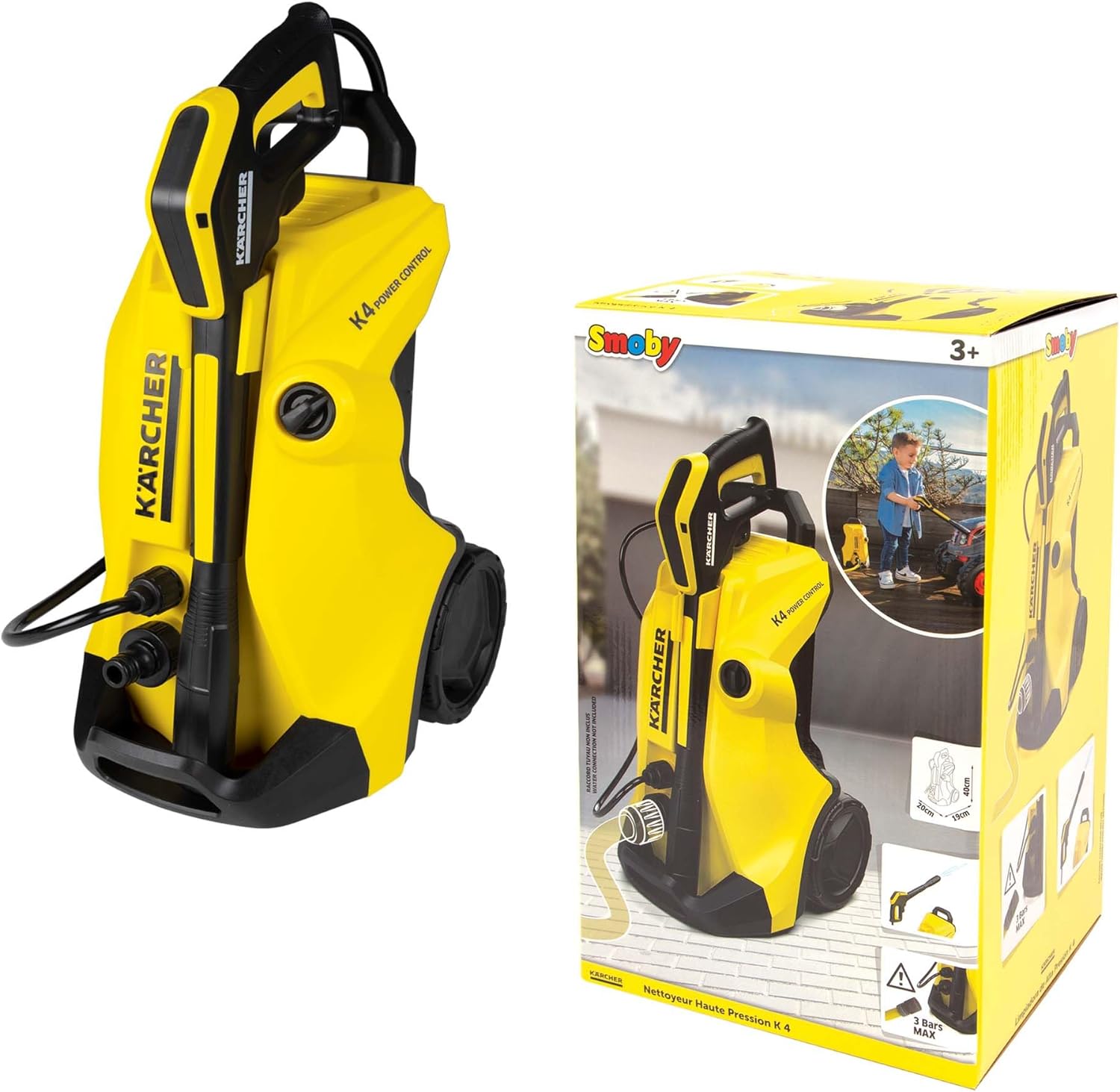Smoby 7600360902 Kärcher K 4 Pressure Washer, Yellow