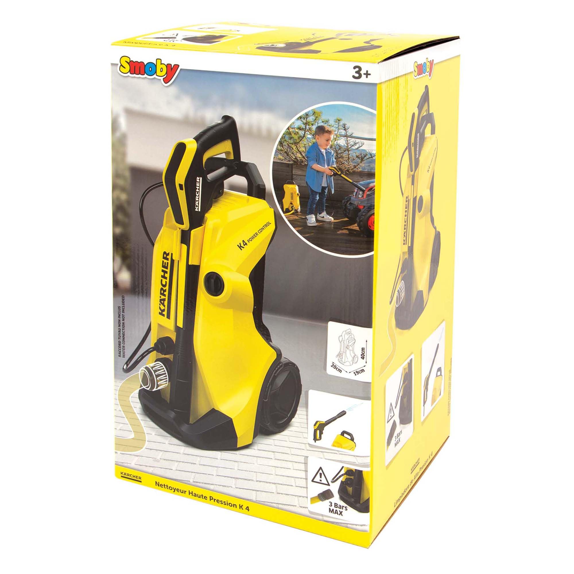 Smoby 7600360902 Kärcher K 4 Pressure Washer, Yellow