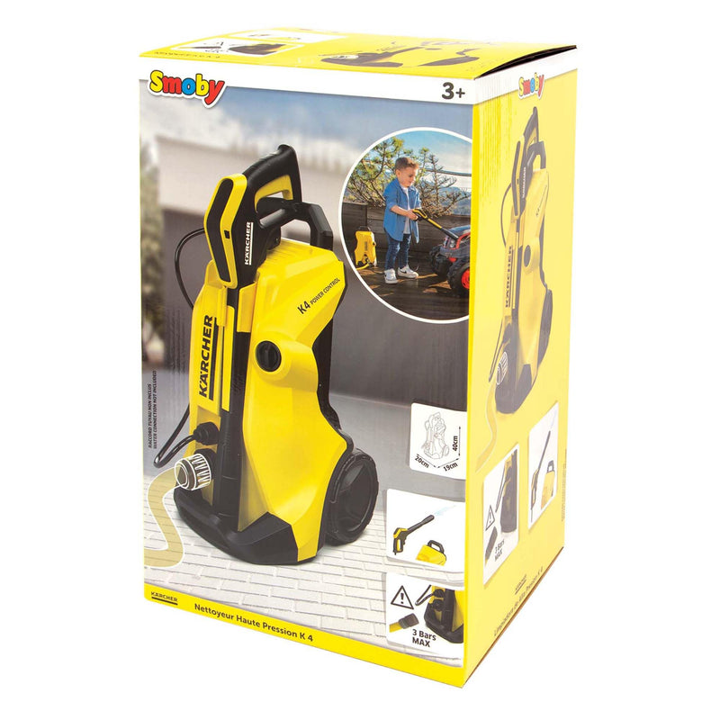 Smoby 7600360902 Kärcher K 4 Pressure Washer, Yellow