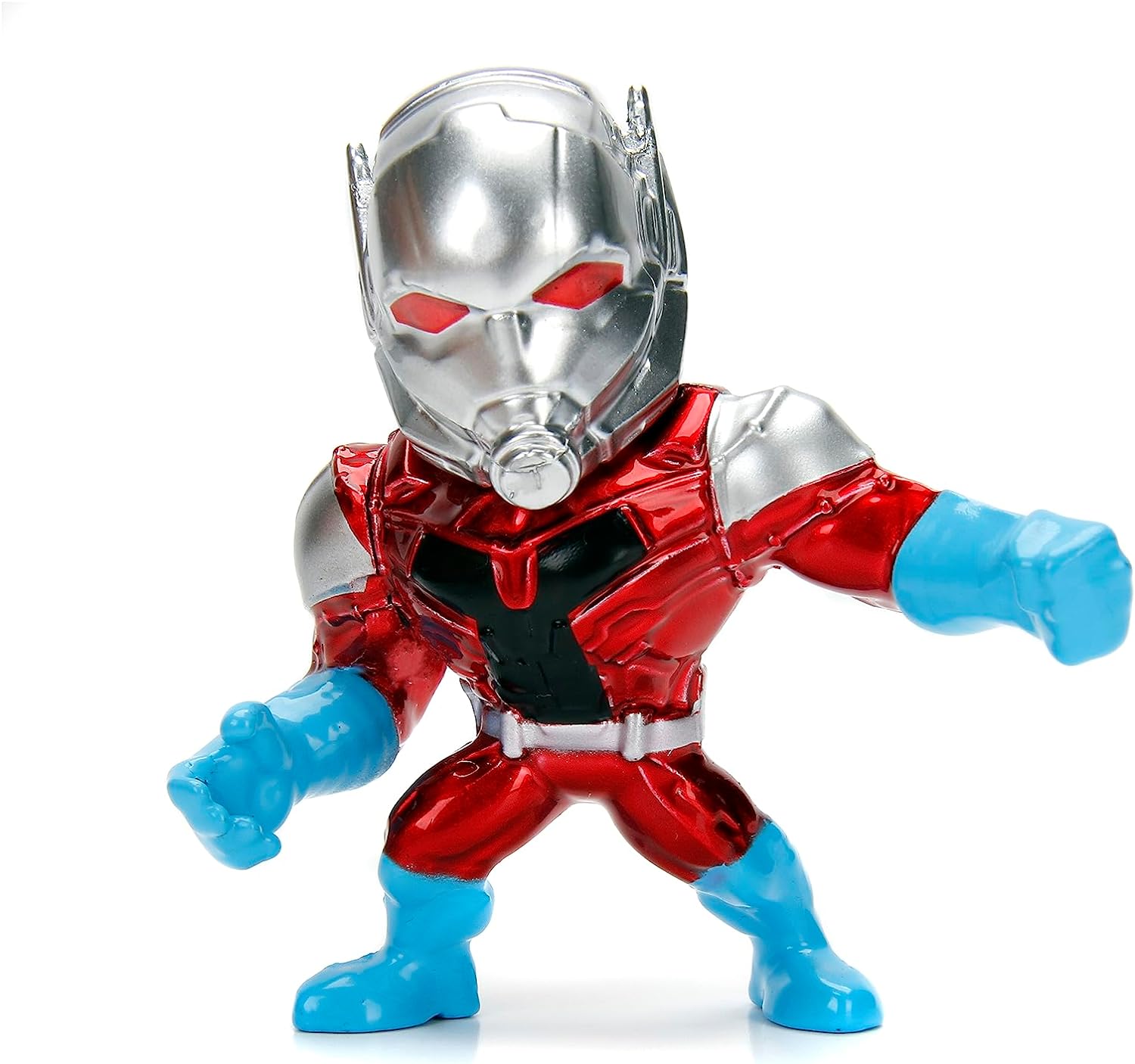 Jada- Pack de 4 Figuras de los Vengadores- Hechos en Metal Fundido, Iron Man, Capitán América, Black Panther, Antzman, de 7cm, A Partir de 8 años (253222014)