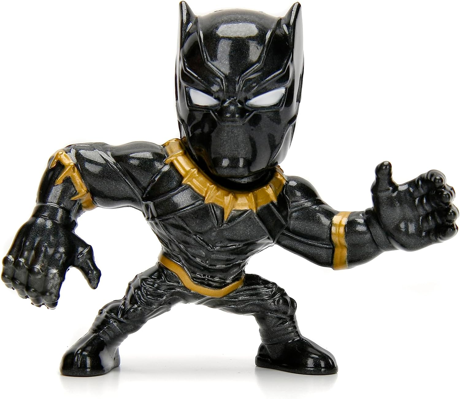 Jada- Pack de 4 Figuras de los Vengadores- Hechos en Metal Fundido, Iron Man, Capitán América, Black Panther, Antzman, de 7cm, A Partir de 8 años (253222014)