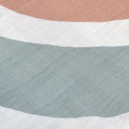 LÄSSIG Baby Puckdecke Spuckdecke Pucktuch Mulltuch 3er Set Baumwolle 85 x 85 cm/Swaddle & Burp Blanket L Rainbow powder blue
