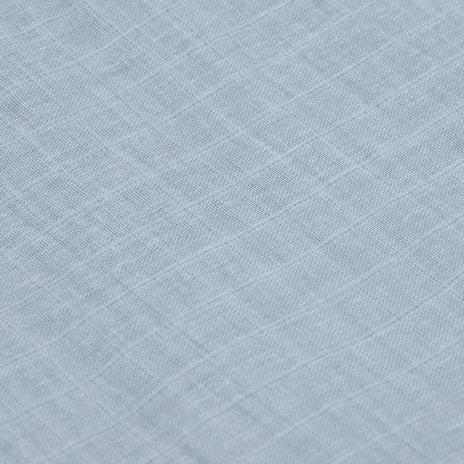LÄSSIG Baby Puckdecke Spuckdecke Pucktuch Mulltuch 3er Set Baumwolle 85 x 85 cm/Swaddle & Burp Blanket L Rainbow powder blue