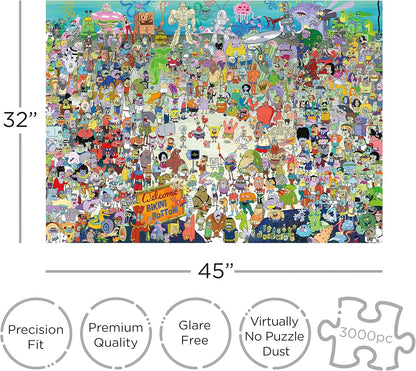 Spongebob Squarepants GIANT jigsaw puzzle (3000 Pieces) 1150mm x 820mm (nm
