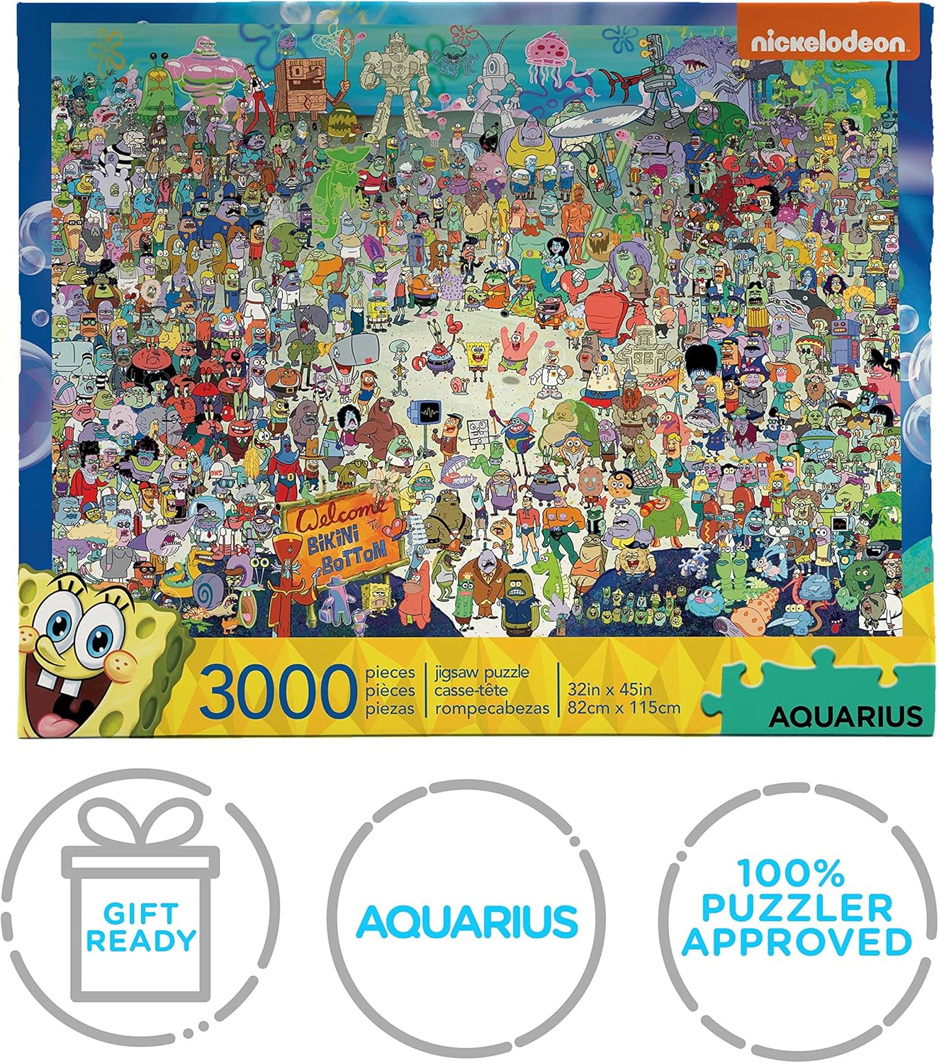 Spongebob Squarepants GIANT jigsaw puzzle (3000 Pieces) 1150mm x 820mm (nm
