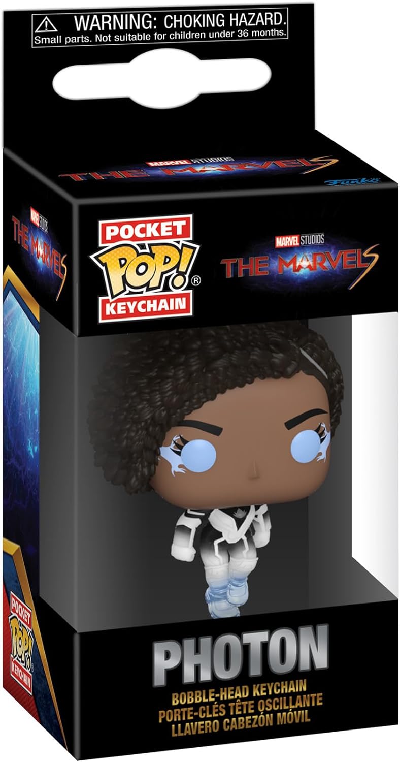 Funko POP! Keychain: The Marvels - Photon Novelty Keyring - Collectable Mini Figure - Stocking Filler - Gift Idea - Official Merchandise - Movies Fans - Backpack Decor