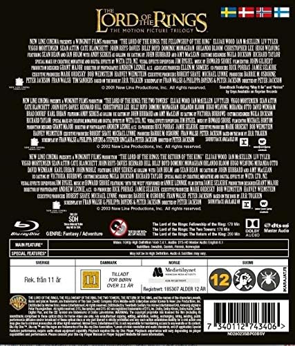 The Lord of the Rings Trilogy Blu Ray