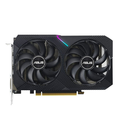 ASUS Dual NVIDIA GeForce RTX 3050 OC Edition Gaming Graphics Card (PCIe 4.0, 8GB GDDR6 memory, HDMI 2.1, DisplayPort 1.4a, 2-slot design, Axial-tech fan design, 0dB technology, and more