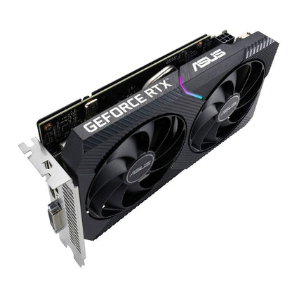 ASUS Dual NVIDIA GeForce RTX 3050 OC Edition Gaming Graphics Card (PCIe 4.0, 8GB GDDR6 memory, HDMI 2.1, DisplayPort 1.4a, 2-slot design, Axial-tech fan design, 0dB technology, and more