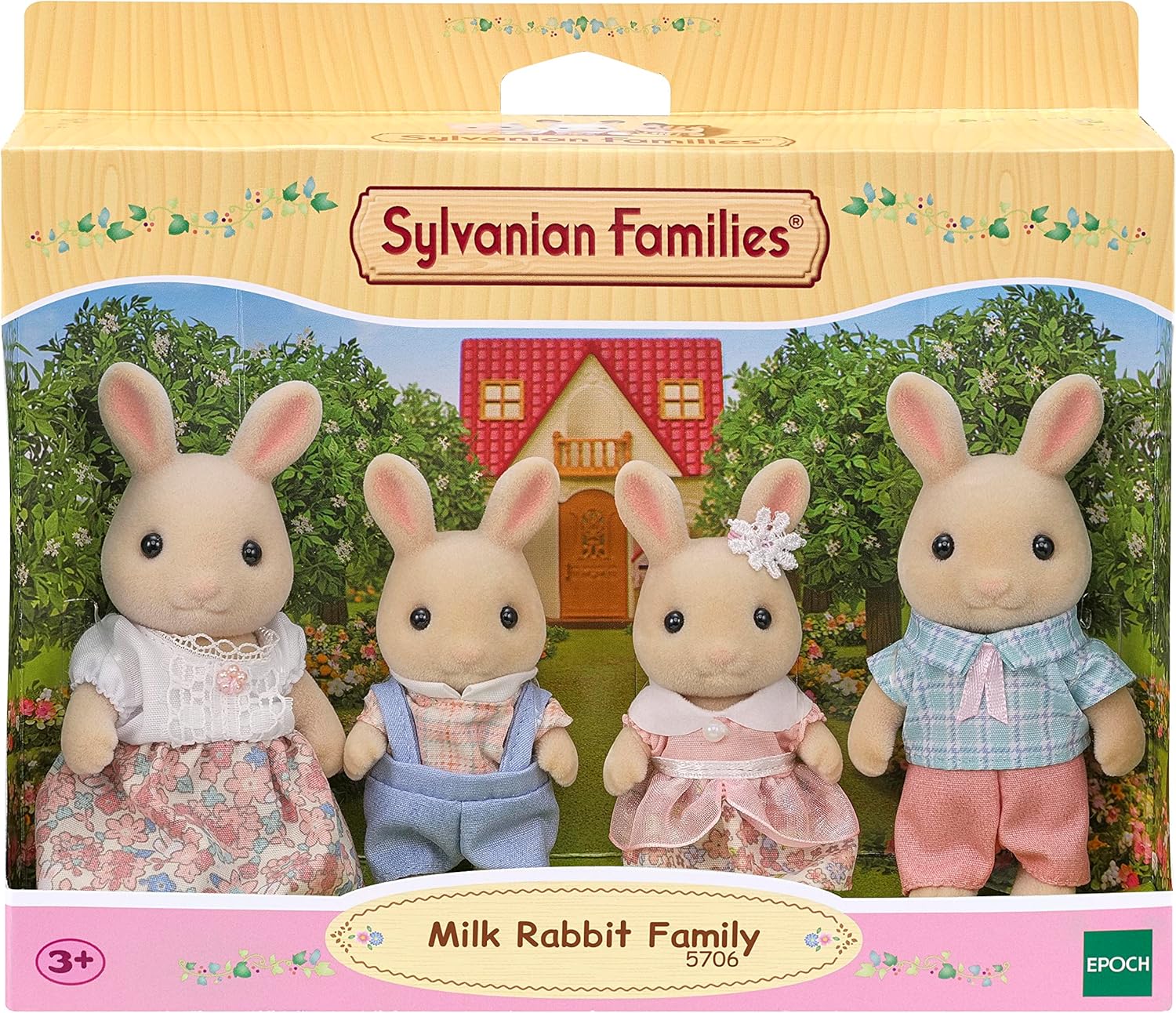 Sylvanian Families 5706 Milk Rabbit Family - Dollhouse Playsets