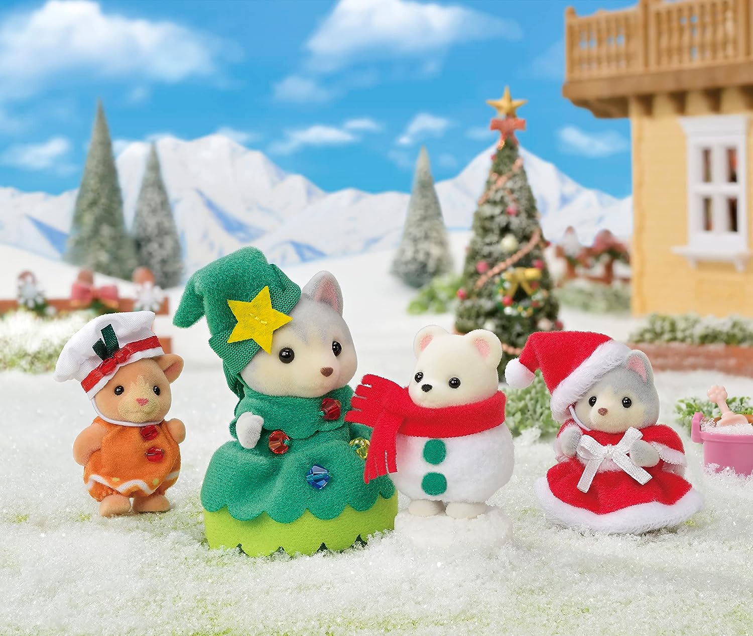 Sylvanian Families 5710 Happy Christmas Friends - Dollhouse Playsets