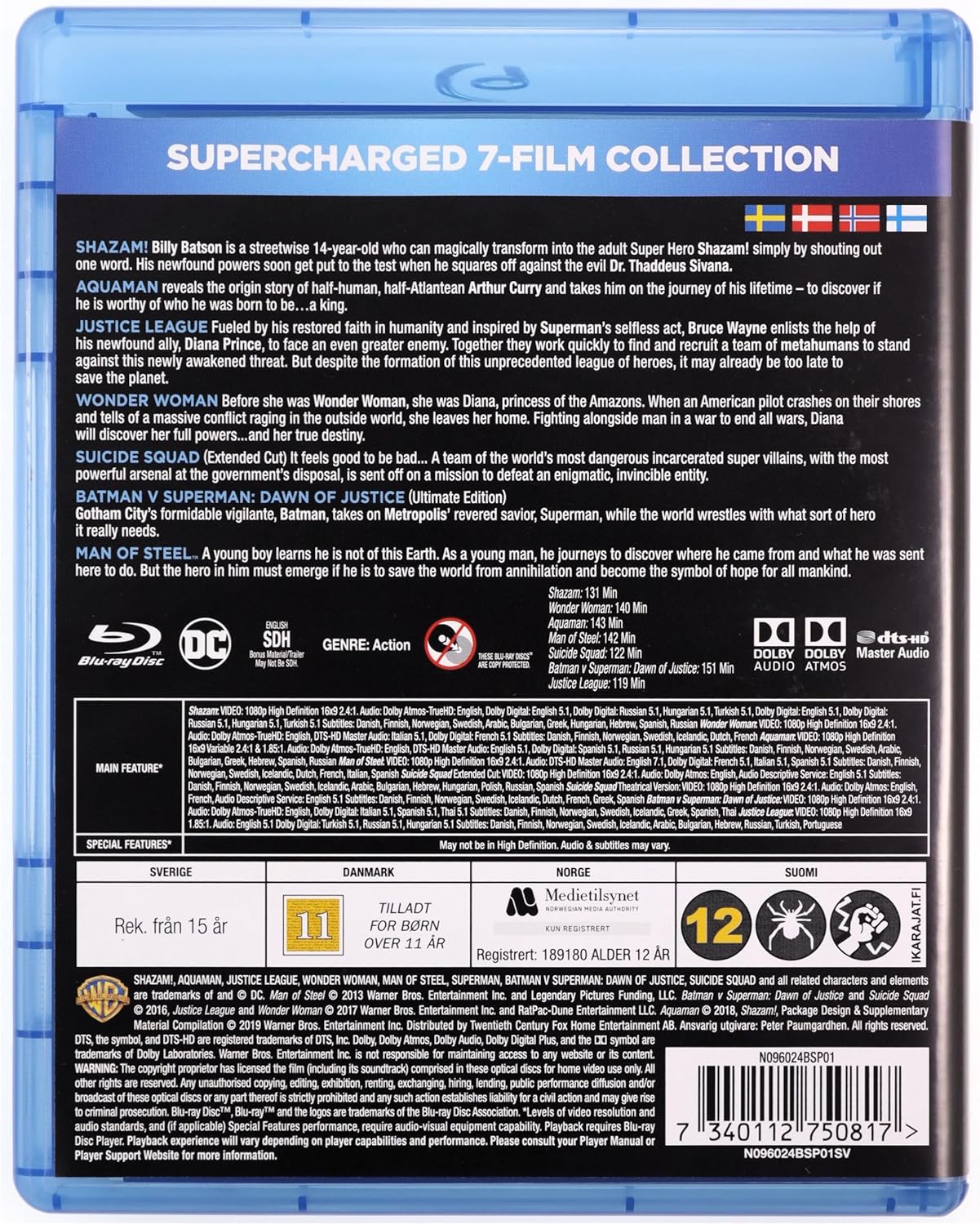 Dc Comics 7-Film Collection