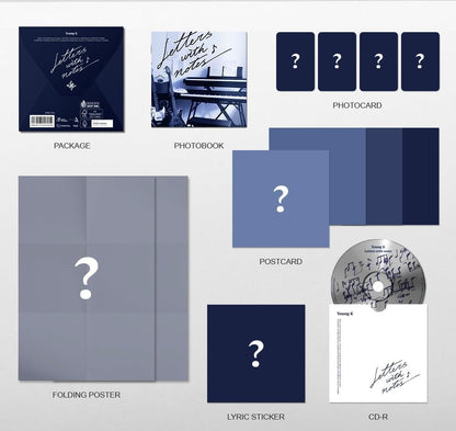 Young K 1st MINI 'Letters with notes(Digipack Ver.)' (韓国盤）