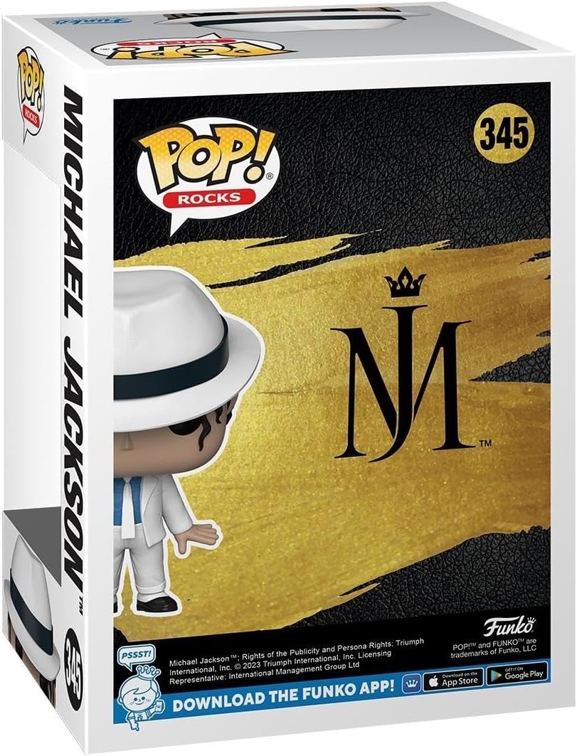Funko POP! Rocks: Michael Jackson - MJ - (lean) - Collectable Vinyl Figure - Gift Idea - Official Merchandise - Toys for Kids & Adults - Music Fans - Model Figure for Collectors and Display