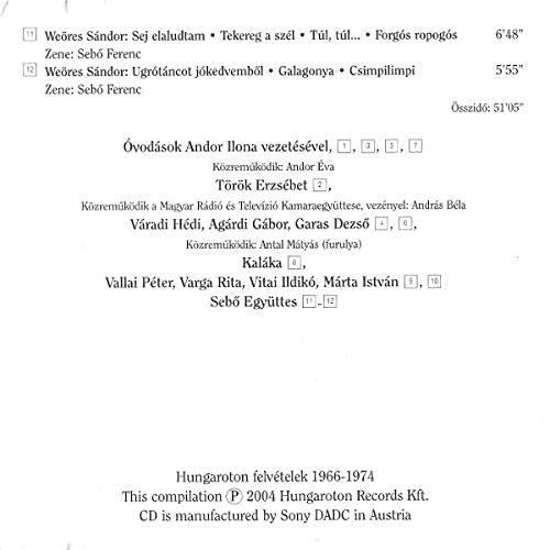 Regelo dalok, versek, mesek