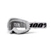 100% Strata 2 Essential Lunettes de motocross (White/Black
