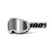 100% Strata 2 Essential Chrome Lunettes de motocross (White/Black
