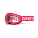 100% Strata 2 Youth Goggle Pink / Clear Lens