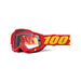 100% Accuri 2 Enduro MTB Goggles - Rosso/Trasparente