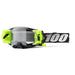100% Armega Forecast Lunettes de ski Noir/blanc avec verres transparents