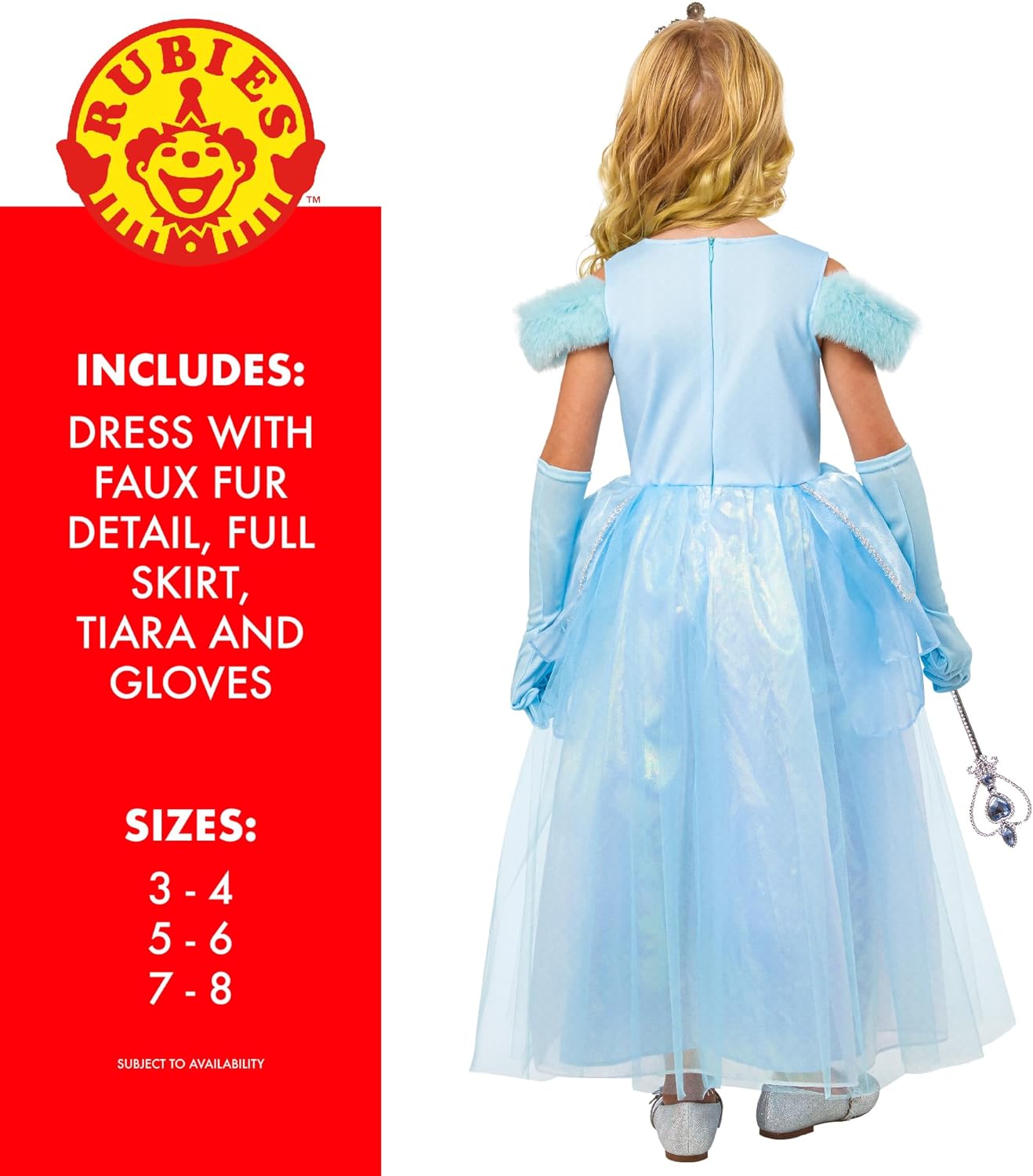 Forum Blue Princess Costume, Kids Fancy Dress