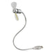 Usb Fan With Time Display - Silver