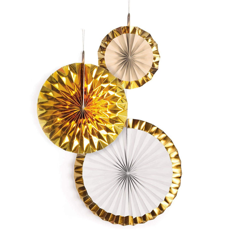 amscan 3 Compartimentos Decorativos, Color Dorado, Unica (9904628