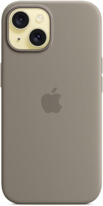 Apple - Back Cover For Mobile Phone - Magsafe Compatibility - Silicone - Clay - For Iphone 15