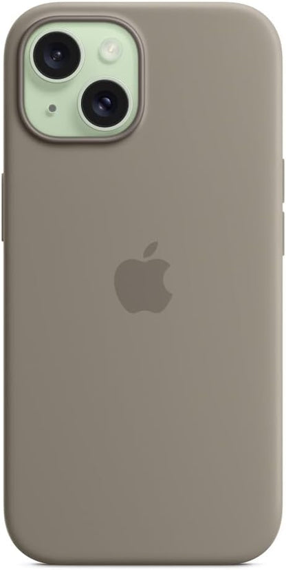 Apple - Back Cover For Mobile Phone - Magsafe Compatibility - Silicone - Clay - For Iphone 15