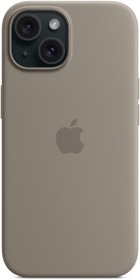 Apple - Back Cover For Mobile Phone - Magsafe Compatibility - Silicone - Clay - For Iphone 15