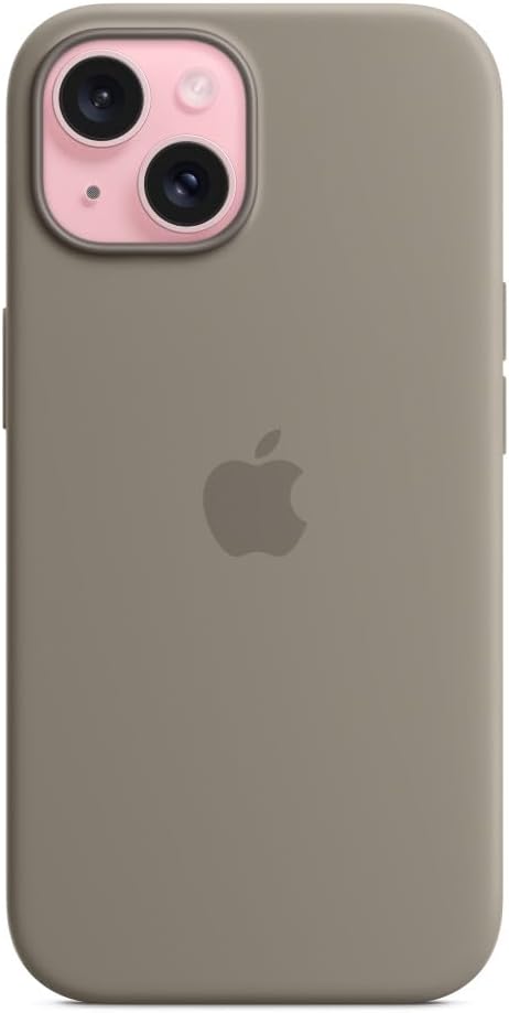 Apple - Back Cover For Mobile Phone - Magsafe Compatibility - Silicone - Clay - For Iphone 15
