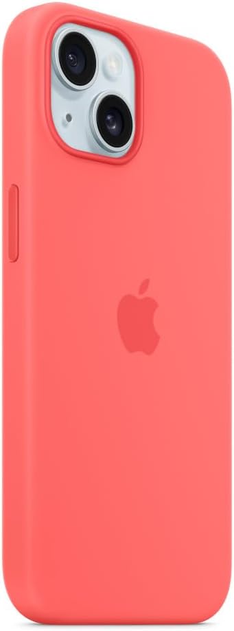 Apple - Back Cover For Mobile Phone - Magsafe Compatibility - Silicone - Guava - For Iphone 15