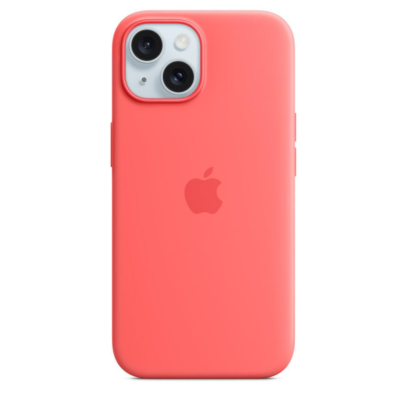 Apple - Back Cover For Mobile Phone - Magsafe Compatibility - Silicone - Guava - For Iphone 15