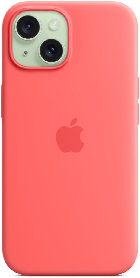 Apple - Back Cover For Mobile Phone - Magsafe Compatibility - Silicone - Guava - For Iphone 15