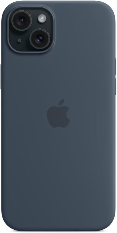 Apple - Back Cover For Mobile Phone - Magsafe Compatibility - Silicone - Storm Blue - For Iphone 15 Plus