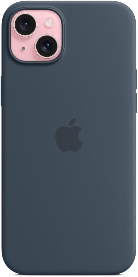 Apple - Back Cover For Mobile Phone - Magsafe Compatibility - Silicone - Storm Blue - For Iphone 15 Plus