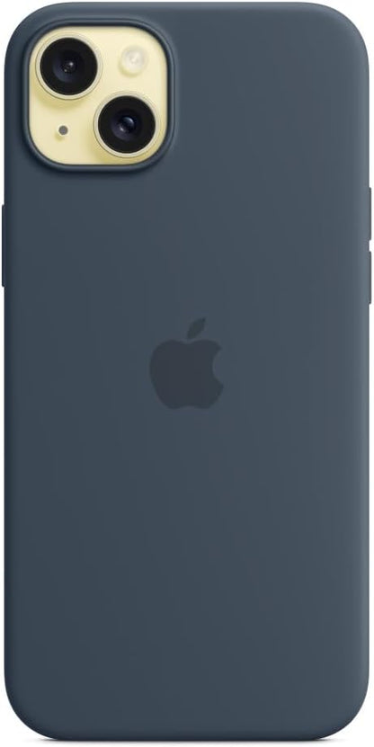Apple - Back Cover For Mobile Phone - Magsafe Compatibility - Silicone - Storm Blue - For Iphone 15 Plus