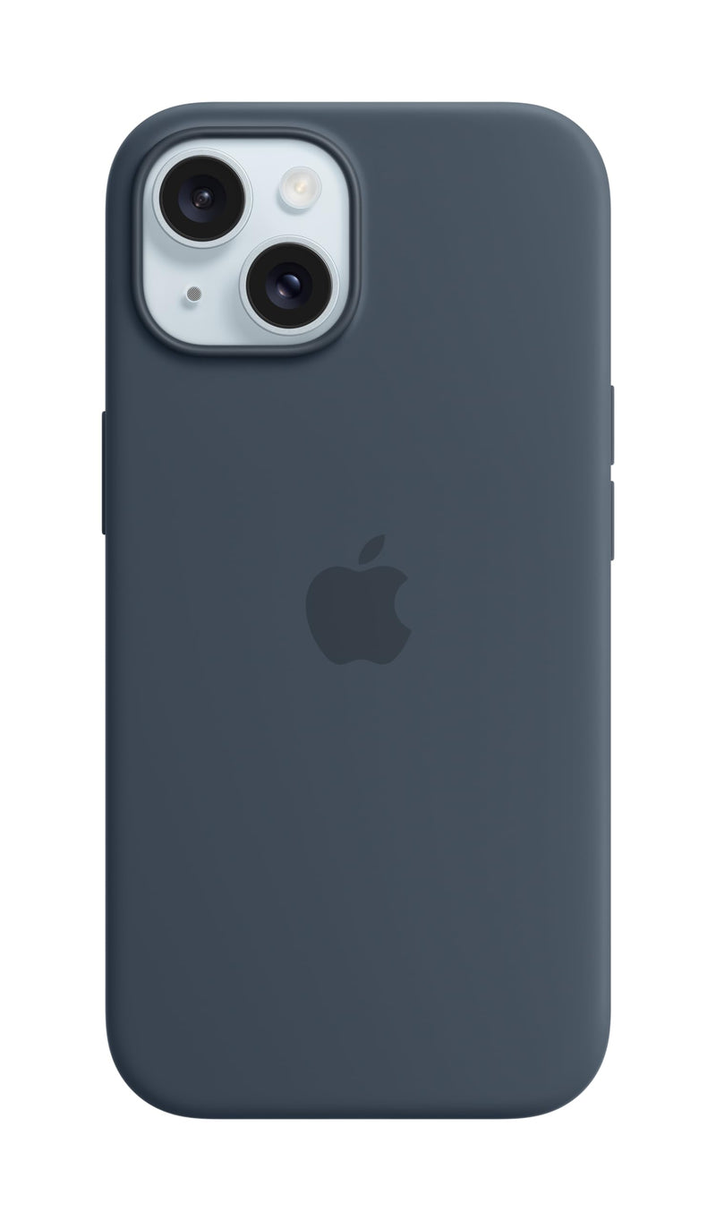Apple - Back Cover For Mobile Phone - Magsafe Compatibility - Silicone - Storm Blue - For Iphone 15 Plus