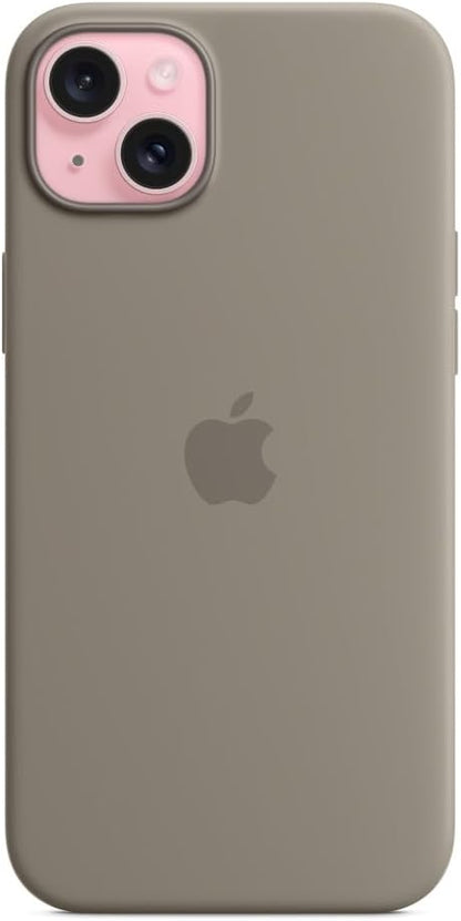 Apple - Back Cover For Mobile Phone - Magsafe Compatibility - Silicone - Clay - For Iphone 15 Plus