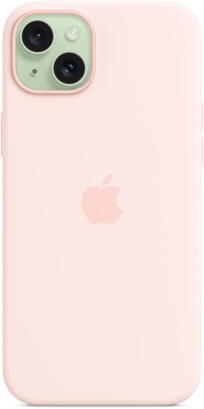 Apple - Back Cover For Mobile Phone - Magsafe Compatibility - Silicone - Light Pink - For Iphone 15 Plus