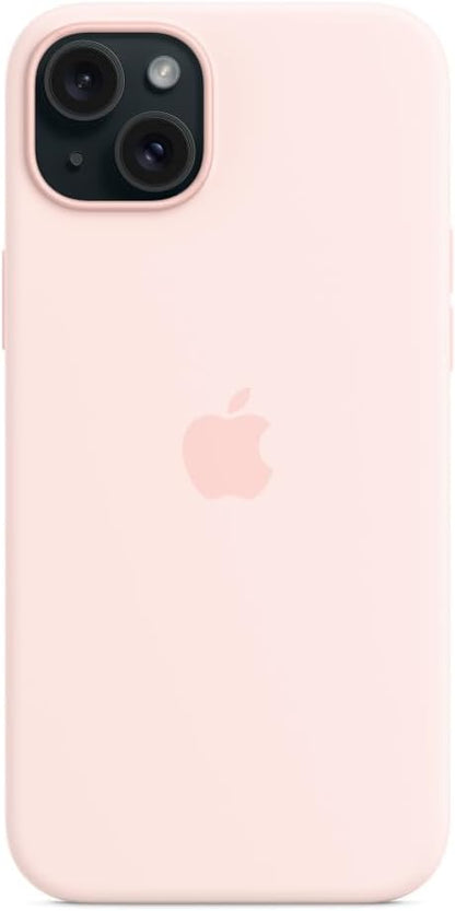 Apple - Back Cover For Mobile Phone - Magsafe Compatibility - Silicone - Light Pink - For Iphone 15 Plus