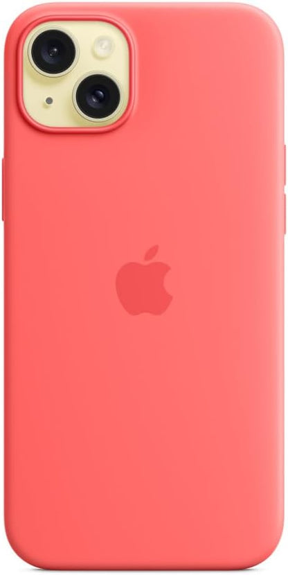 Apple - Back Cover For Mobile Phone - Magsafe Compatibility - Silicone - Guava - For Iphone 15 Plus