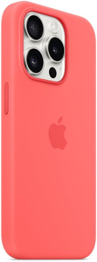 Apple - Back Cover For Mobile Phone - Magsafe Compatibility - Silicone - Guava - For Iphone 15 Pro