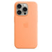 Apple - Back Cover For Mobile Phone - Magsafe Compatibility - Silicone - Orange Sorbet - For Iphone 15 Pro