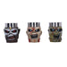 Nemesis Now Iron Maiden Eddie - Set di bicchierini da liquore, 9 cm, in resina e acciaio inossidabile, multicolore, con licenza ufficiale Iron Maiden, set di bicchierini da shot Eddie, in resina