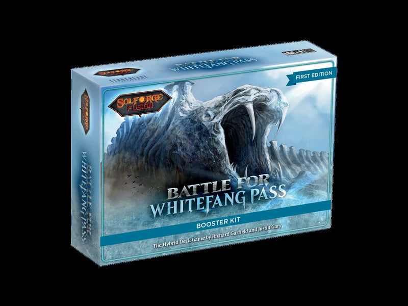 Stone Blade Entertainment | SolForge Fusion: Hybrid Deck Game - Battle for White Fang Pass | Card Game | Ages 14+ | 2 Players | 30 Minutes Playing Time