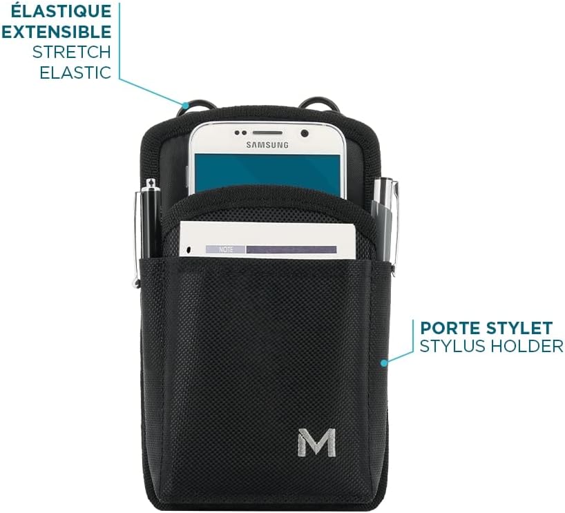Mobilis Holster Case for 6-7 Inch Tablet with Belt - Maximum Tablet Size 17.5 x 8.5 x 2.5 cm - Black