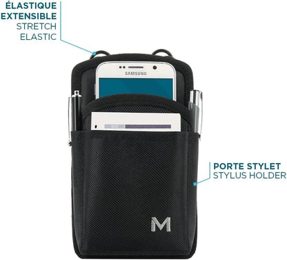 Mobilis Holster Case for 6-7 Inch Tablet with Belt - Maximum Tablet Size 17.5 x 8.5 x 2.5 cm - Black